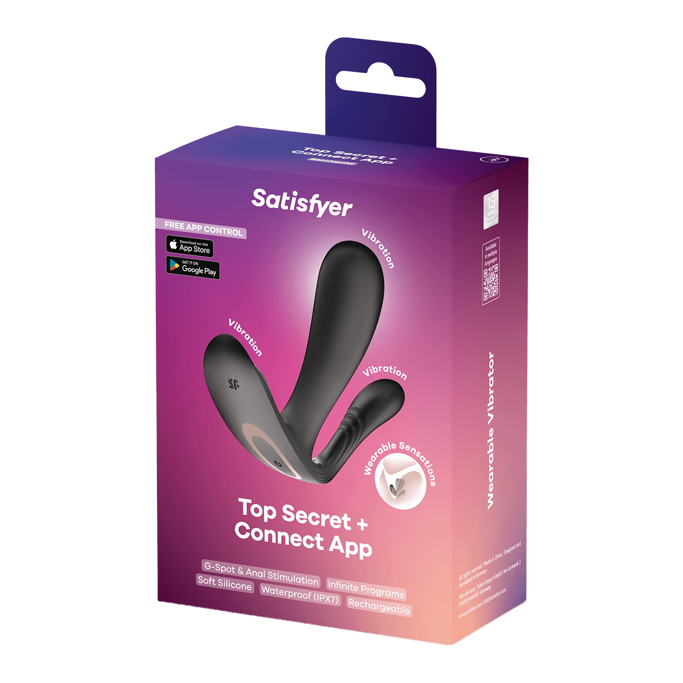Satisfyer Top Secret+, App-Vibrator, 2 Motoren, Bluetooth, wiederaufladbar Artikelbild 10