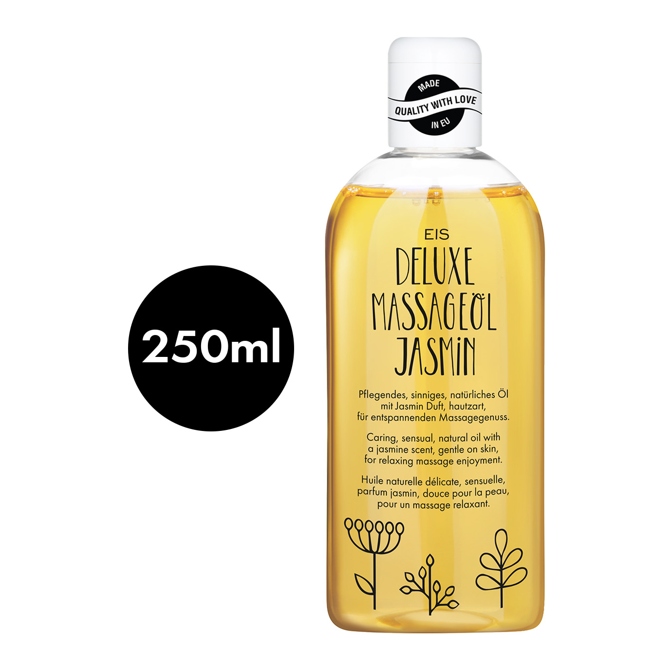Premium Massageöl von EIS (250 ml - Jasminduft) - pflegend & erotisch Artikelbild 2