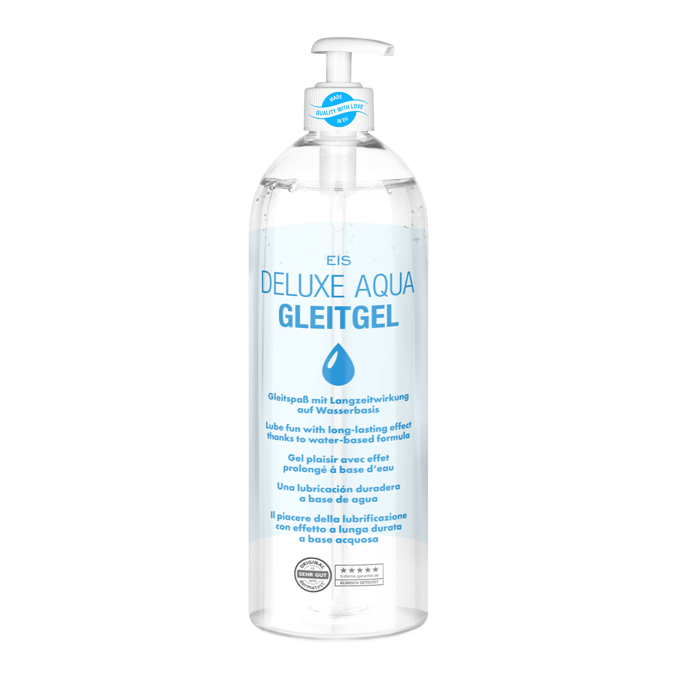 Deluxe Aqua Gleitgel von EIS (1000 ml / neutral) - ohne Farb- und Duftstoffe Artikelbild 1