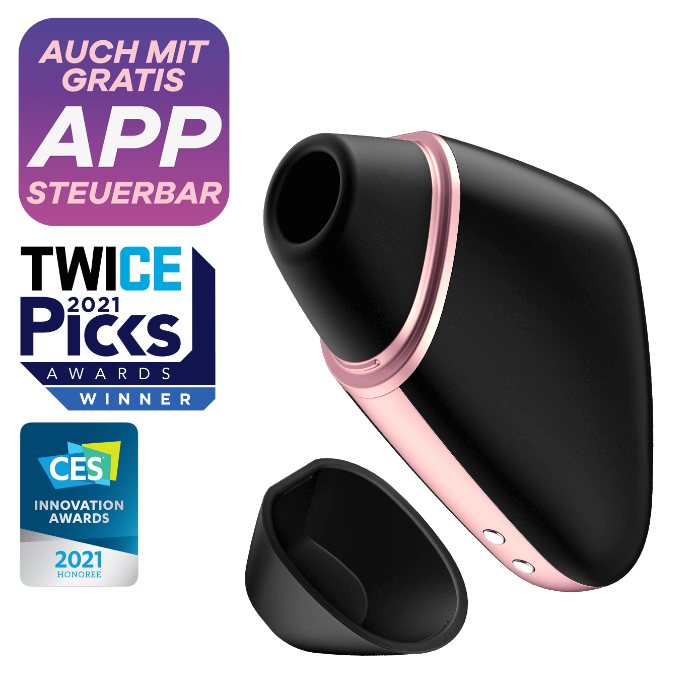 Satisfyer 'Love Triangle Connect App', Klitoris-Sauger / Vibrator mit APP (9 cm) Artikelbild 5