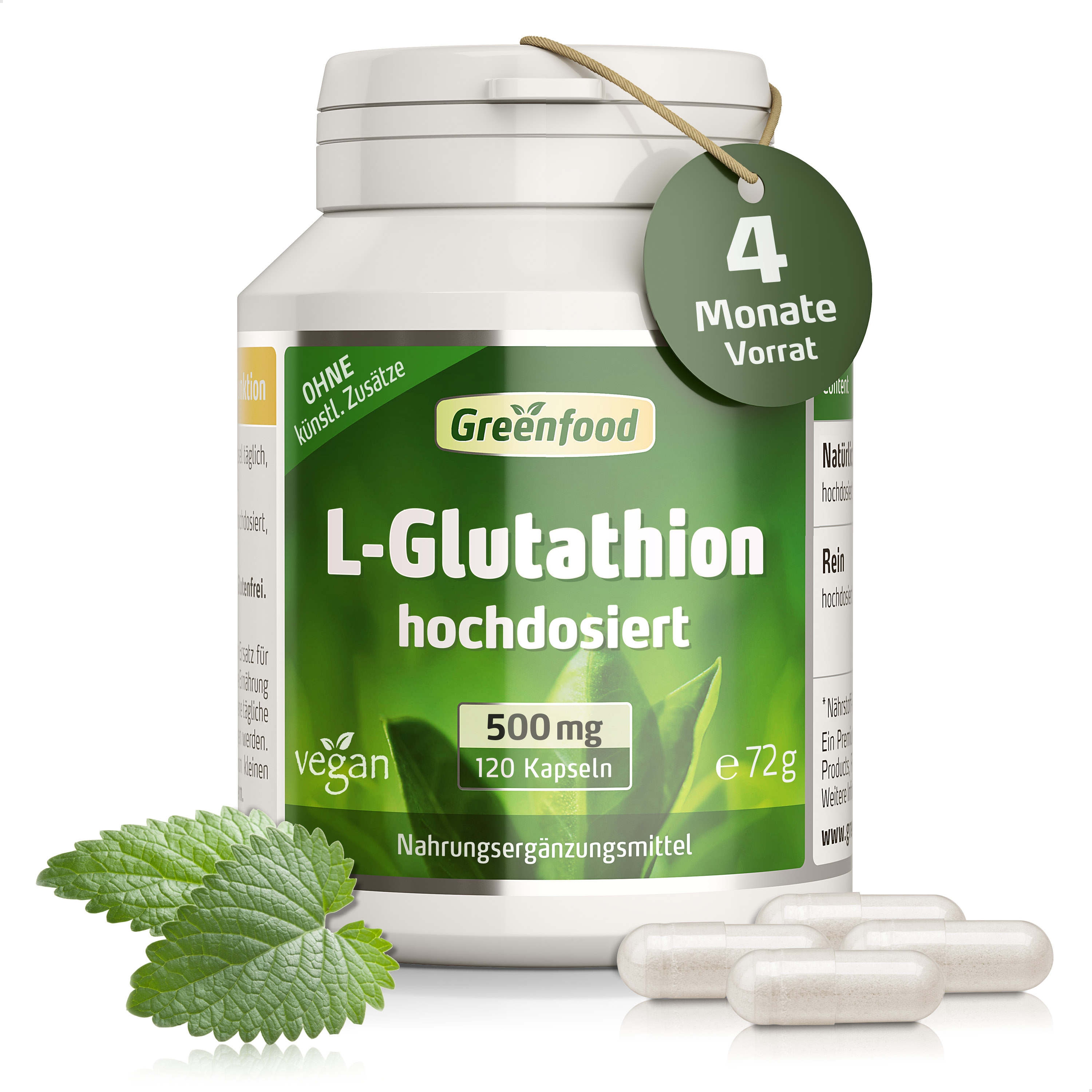 L-Glutathion, 500 mg