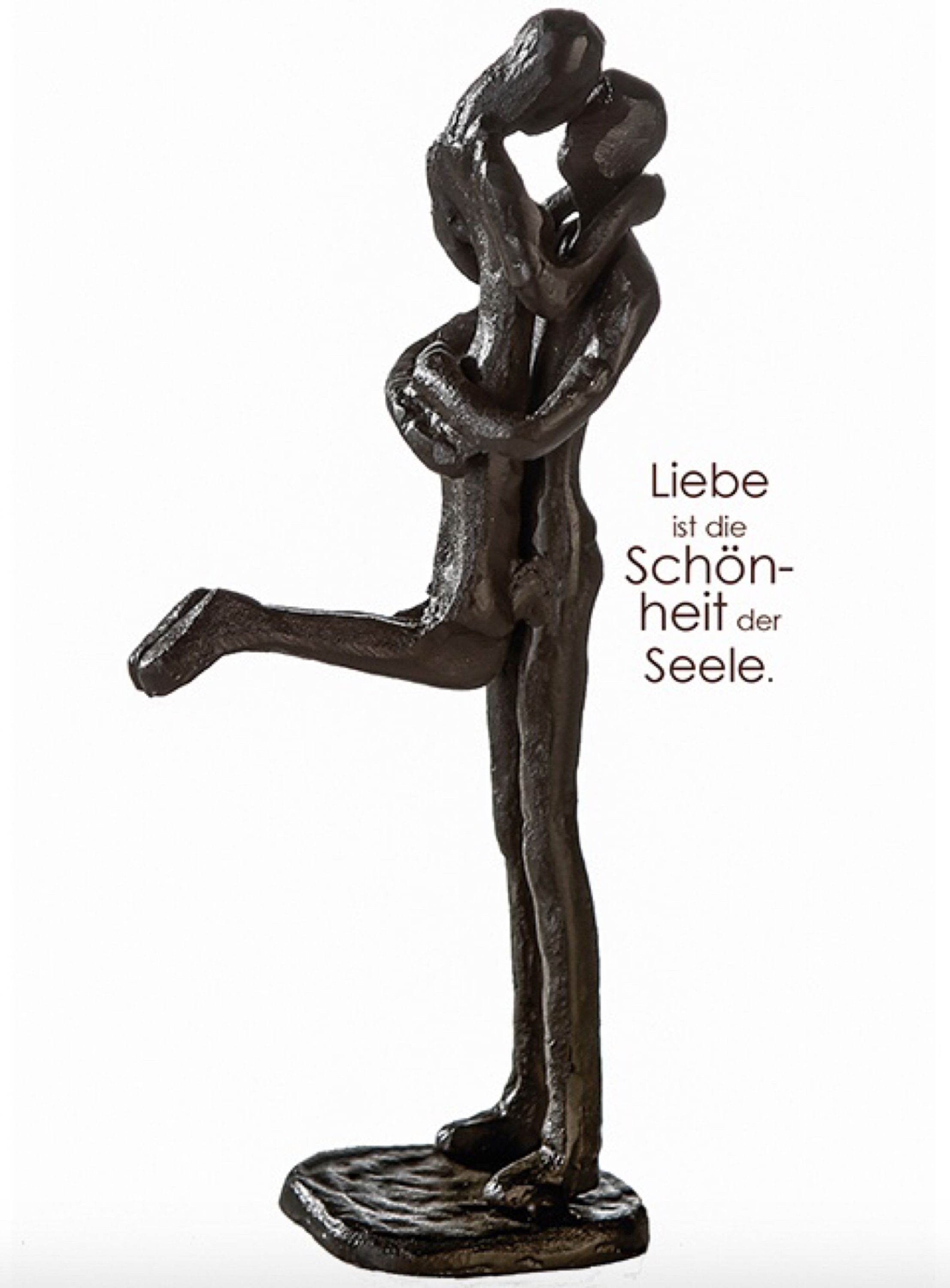 Themen Figur, Skulptur mit Spruch und Weisheit, „ LIEBE IST DIE