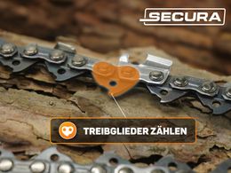 4x Sägekette + Schwert SECURA 40cm 3/8