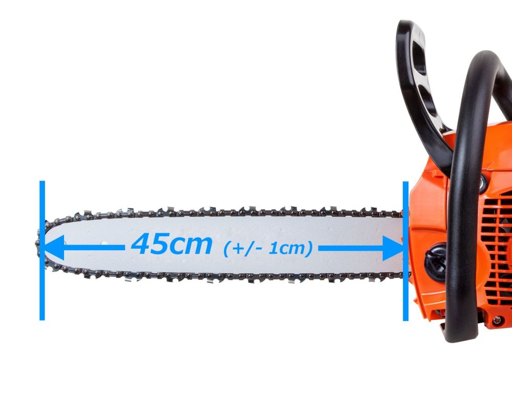 Sega A Catena 45 Cm Per Motosega Stihl 028 AV - Barra 325 1,6 Mm 74 Maglie - 4 Catene Semitaglienti