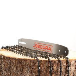 4x SECURA Sägekette + 1 Schwert 35cm Arbeitslänge passend Dolmar Kettensägen