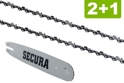 Schwert 2 Ketten passend für Dolmar PS2 30 cm 3/8“ 1,1 mm 45 TG Sägekette Schwert 2 Ketten passend für Dolmar PS2 30 cm 3/8“ 1,1 mm 45 TG Sägekette