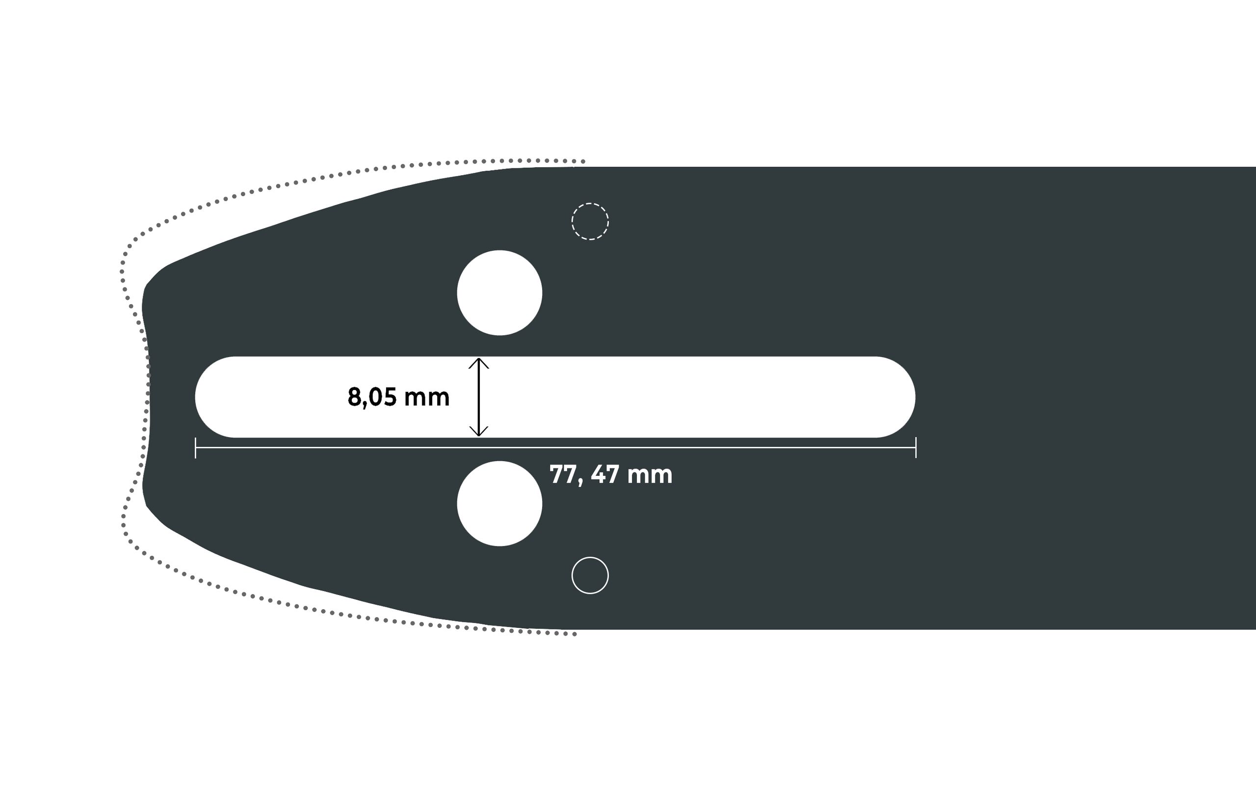 SECURA 4x Sägekette + Schwert 50cm 3/8'-1,5-72 Längsschnitt