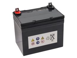 Batterie 12V 22Ah (+ Pol Rechts) passend für Husqvarna Rider R13 C5 966600401 Rasentraktor