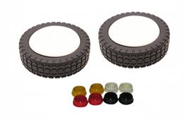 2x SECURA Rasenmäher Ersatzrad (150mm Ø) passend für Benzin-Rasenmäher