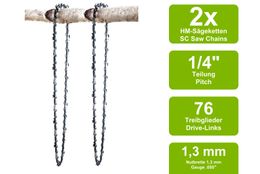 3 Stück Kette 0,325 1,5mm 76TG für Kettensäge Motorsäge Inkl. Schwert
