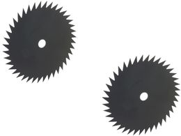 2x Dickichtmesser 40-Zahn 255mm x 25,4mm x 1,5mm für Motorsense Freischneider