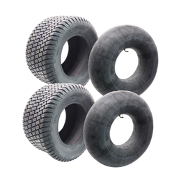 2x Reifen 20x10.00-10 tubeless inkl. Schläuche mit gebogenem Ventil TR87