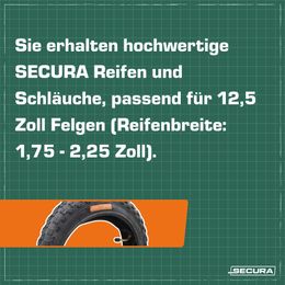 2x Reifen 12 ½ x 2 ¼ tubeless + Schläuche mit Winkelventil Kinderrad Kinderwagen