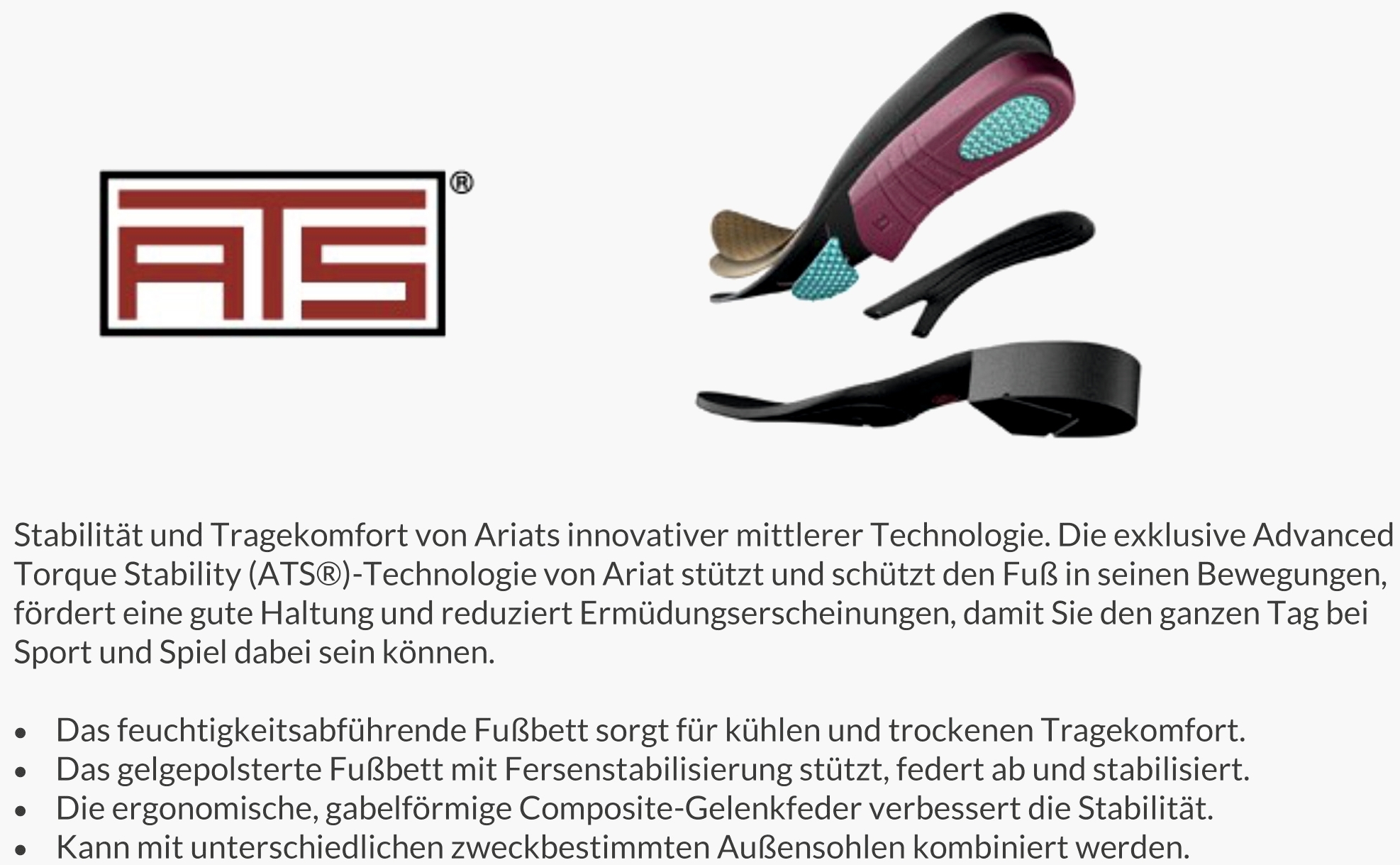 Ariat ATS Technologie