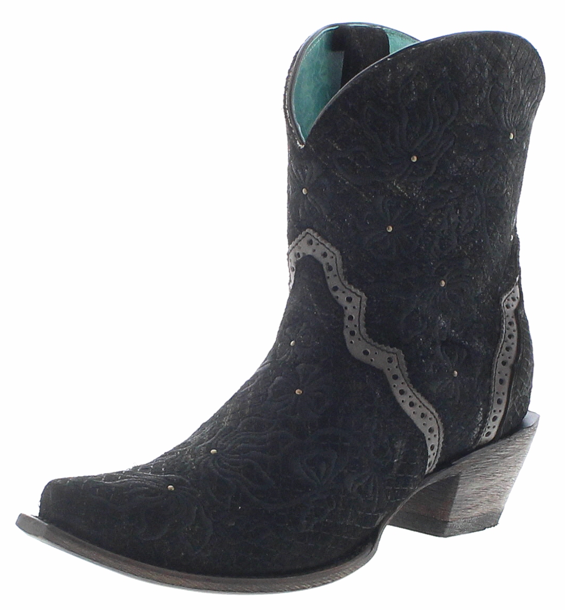 corral black ankle boots