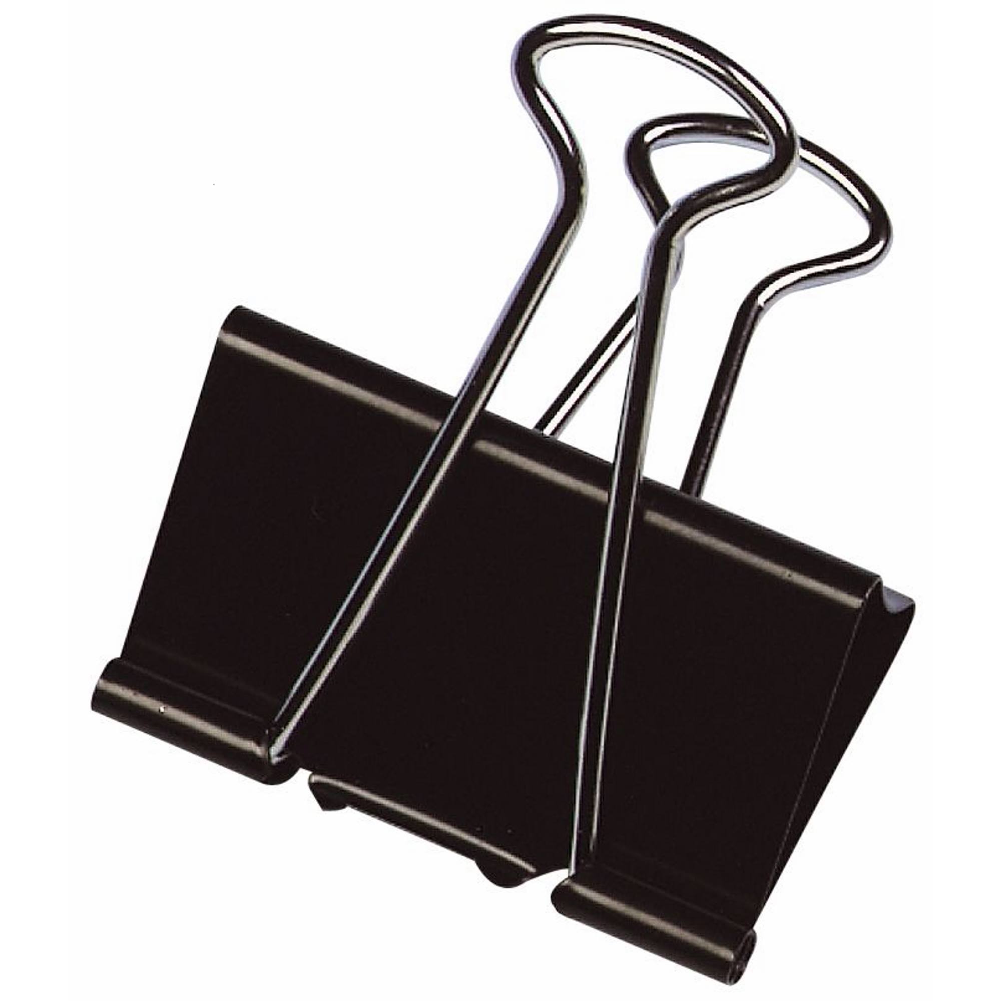 50x Bueroklammern Foldback Clips Binder Clips 19mm in Ausdruck zufaellig L3T2