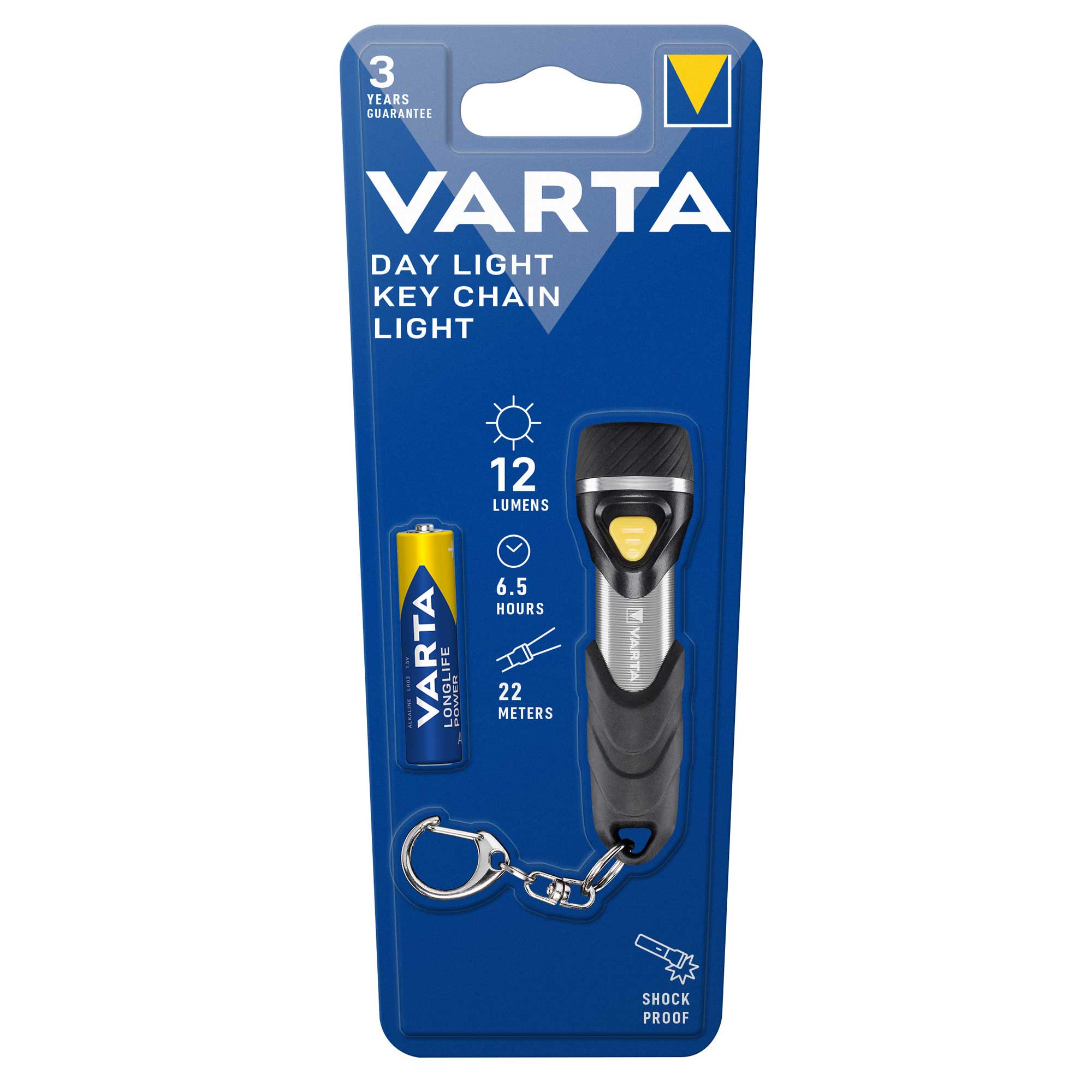 Varta Taschenlampe LED Day Light Key Chain inkl 1x AAA Batterien 16605 Varta Taschenlampe LED Day Light Key Chain inkl 1x AAA Batterien 16605