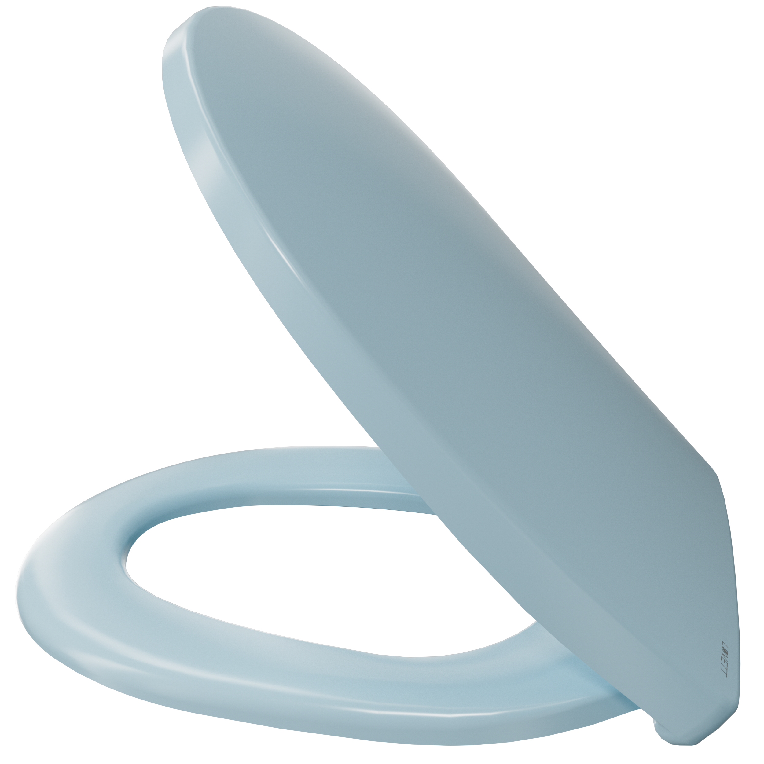 Luvett WC-Sitz mit Absenkautomatik C100 oval universell, Toilettendeckel mit 3 Edelstahl Montagelösungen, Klodeckel abnehmbar