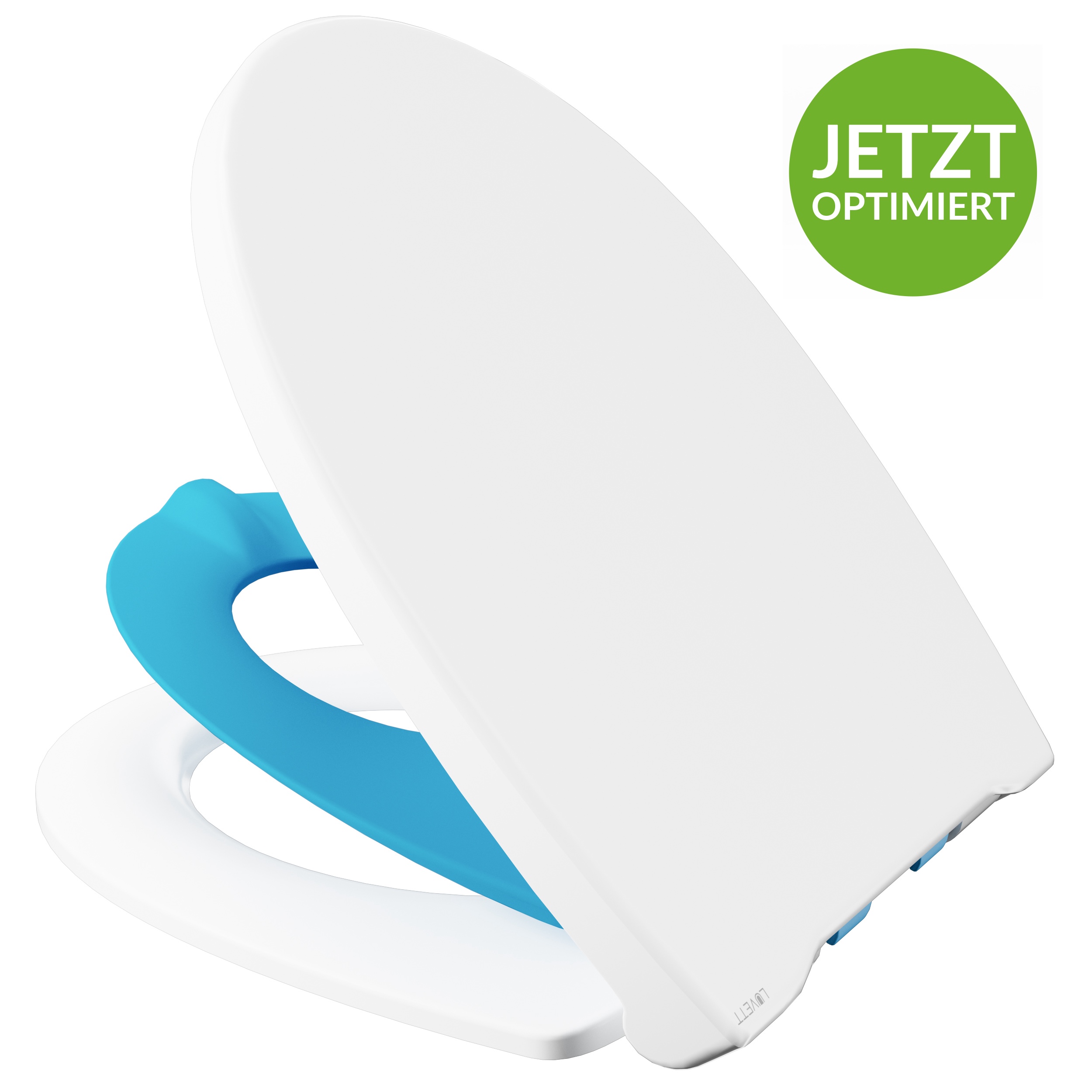 Luvett WC-Sitz C490 Familie mit integriertem Kindertoilettensitz und Absenkautomatik