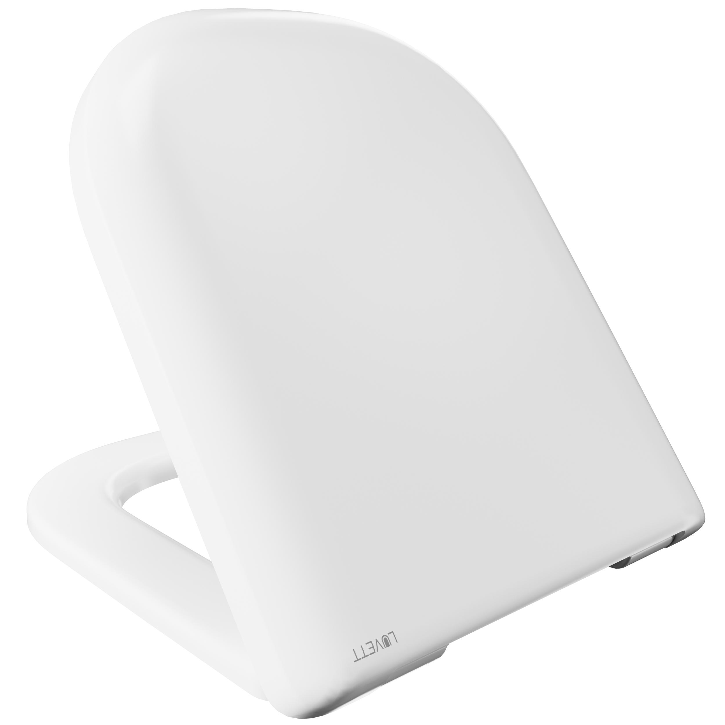 Luvett WC-Sitz D900 D-Form Weiß mit Absenkautomatik