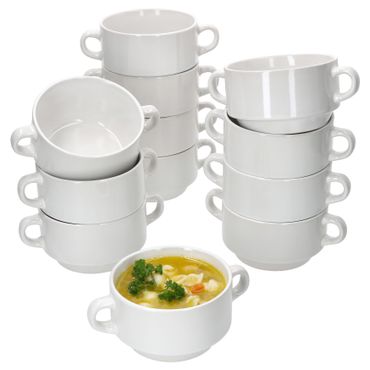12er Set Stiva Suppenschale weiß 250 ml_Bild_1