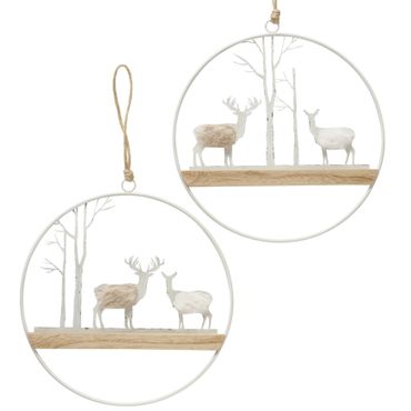 B. 2tlg Set Deko-Anhänger Forrester aus Holz & Metall - 2026861_Bild_1