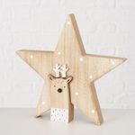 2-tlg. Set Deko-Aufsteller Oh Dear Hirsch/Stern mit Rentier aus Holz - Schwarz und Weiß - 2026537 B./2 _Bild_5