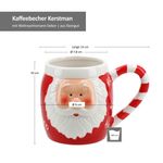 3er Set Kaffeebecher Kerstman Santa rot Ho Ho - 24306353_Bild_5
