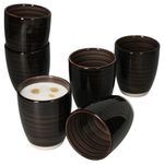 6er Set Coffeeblack Kaffeebecher schwarz OHNE Henkel - 24326250_Bild_2