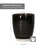6er Set Coffeeblack Kaffeebecher schwarz OHNE Henkel - 24326250_Bild_7