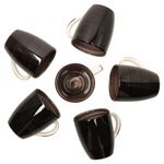 6er Set Coffeeblack Kaffeebecher mit Henkel schwarz - 24326256_Bild_2