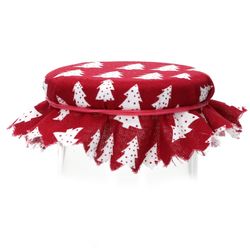 02-010507426-MamboCat-Marmeladendeckechen-2023-Tannenbaum-rot-mit-Gummi.jpg Sturzglas Stoffdeckchen 10 Stück Tannenbaum rot + Gummiband + 4m Jute-Schnur_Bild_2