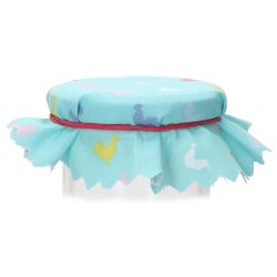 02-010507372-MamboCat-Marmeladendeckechen-2023-bunte-Huehner-mit-Gummi.jpg Sturzglas Stoffdeckchen 10 Stück bunte Hühner + Gummiband + 4m Jute-Schnur_Bild_2