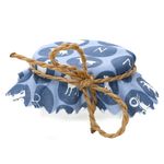 Sturzglas Stoffdeckchen 10 Stück Bauernhof grau + Gummiband + 4m Jute-Schnur_Bild_4