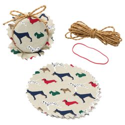01-010507346-MamboCat-Marmeladendeckechen-2023-Hunde-10er-Set.jpg Sturzglas Stoffdeckchen 10 Stück Hunde + Gummiband + 4m Jute-Schnur_Bild_1