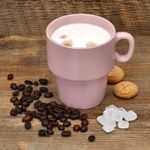 6er Set Kaffeebecher mit Ständer Stata Vessia Rosa Porzellan - 11801_Bild_6