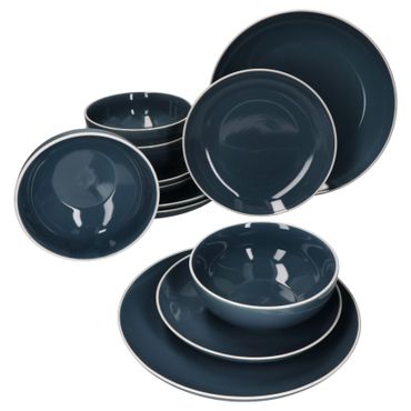 12tlg. Teller Set Linus Blau  - 403961 + 403947 + 403954_Bild_1
