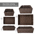 6tlg. Set Deko- & Aufbewahrungskorb Alvaro braun - 1 x 23005 + 2x 23013 + 2 x 23023 + 1 x 23033_Bild_5