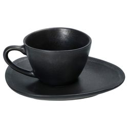 03-24322661-HIT-Manhattan-Espressotasse-mit-Untertasse-oval-7-5cm.jpg 4er Set Manhattan Espressotasse mit Untertasse für 4 Personen schwarz - 24322661_Bild_3