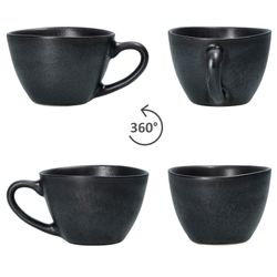 04-24322661-HIT-Manhattan-Espressotasse-360-Grad-Ansicht.jpg 4er Set Manhattan Espressotasse mit Untertasse für 4 Personen schwarz - 24322661_Bild_4