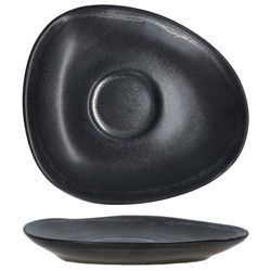 06-24322661-HIT-Manhattan-Untertasse-oval-7-5cm.jpg 4er Set Manhattan Espressotasse mit Untertasse für 4 Personen schwarz - 24322661_Bild_6