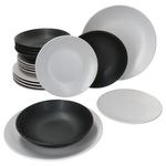 Suppenteller schwarz & Desserteller weiß_Bild_1