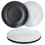 4er Set Kuchenteller Nero Bianco weiß & schwarz_Bild_2