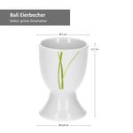 6er Set Bali Eierbecher 6 Personen grüne Grashalme - 6 x Eierbecher_Bild_5