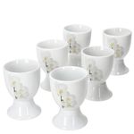 6er Set Vanda Eierbecher 6 Personen weiße Orchideen - 6 x Eierbecher_Bild_2