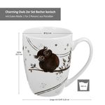 Charming Owls 2er Set Becher konisch + Geschenkkarton - 5902693932826_Bild_5