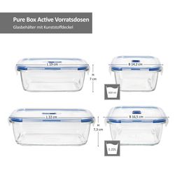 06-088000-Van-Well-Luminarc-Pure-Box-Vorratsdosen-82cl-122cl-Bemassung.jpg 4tlg Set Pure Box Active Vorratsdose - 2x 82cl & 2x 122cl - 5088000_Bild_7