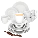 18tlg. Kaffeeservice TOMMY weiß Porzellan für 6 Personen_Bild_1