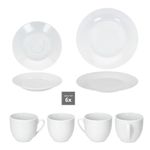 18tlg. Kaffeeservice TOMMY weiß Porzellan für 6 Personen_Bild_4