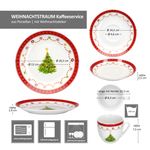18tlg. Kaffeeservice Weihnachtstraum Porzellan für 6 Personen_Bild_6